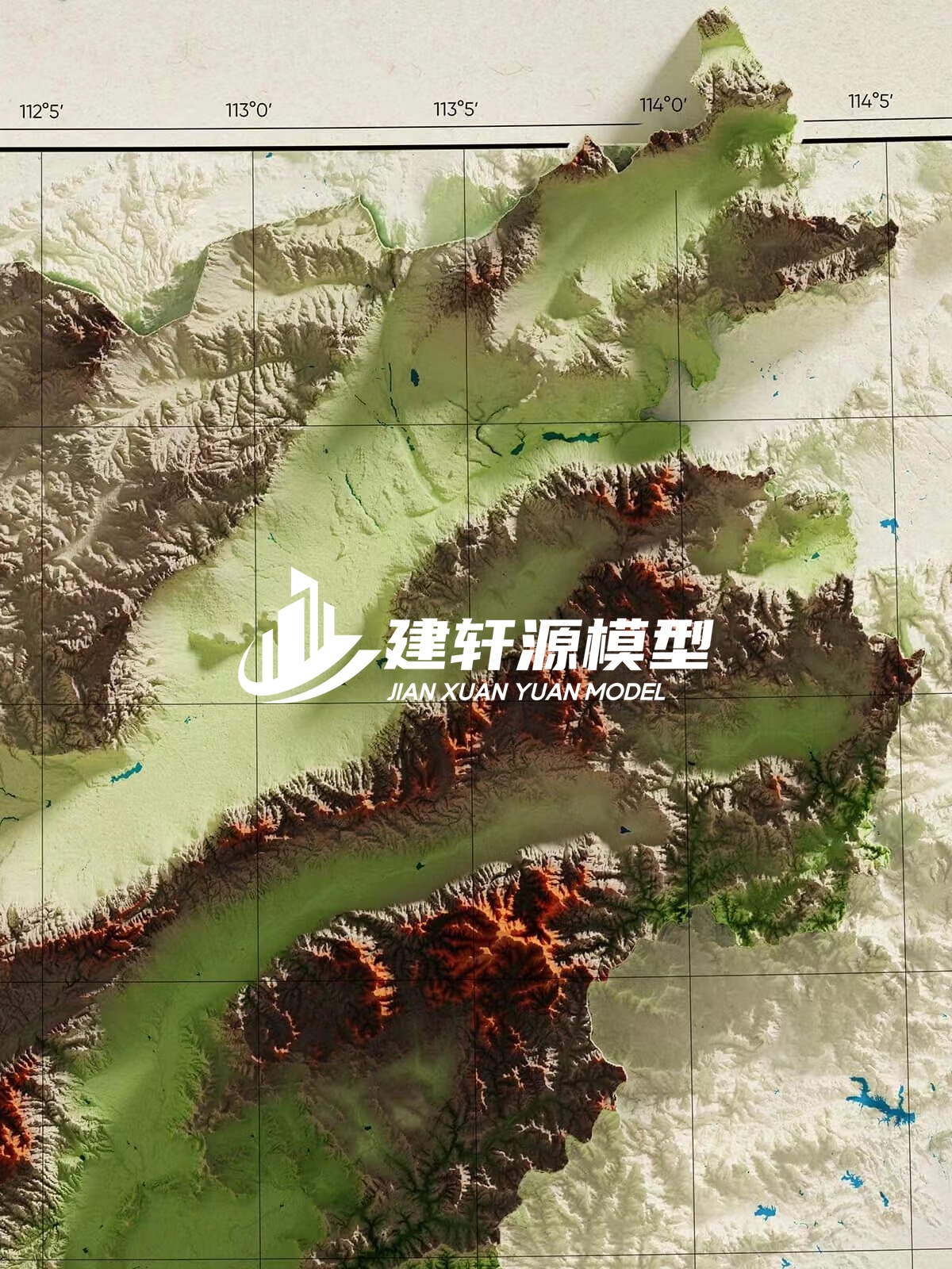 罗定地形模型制作